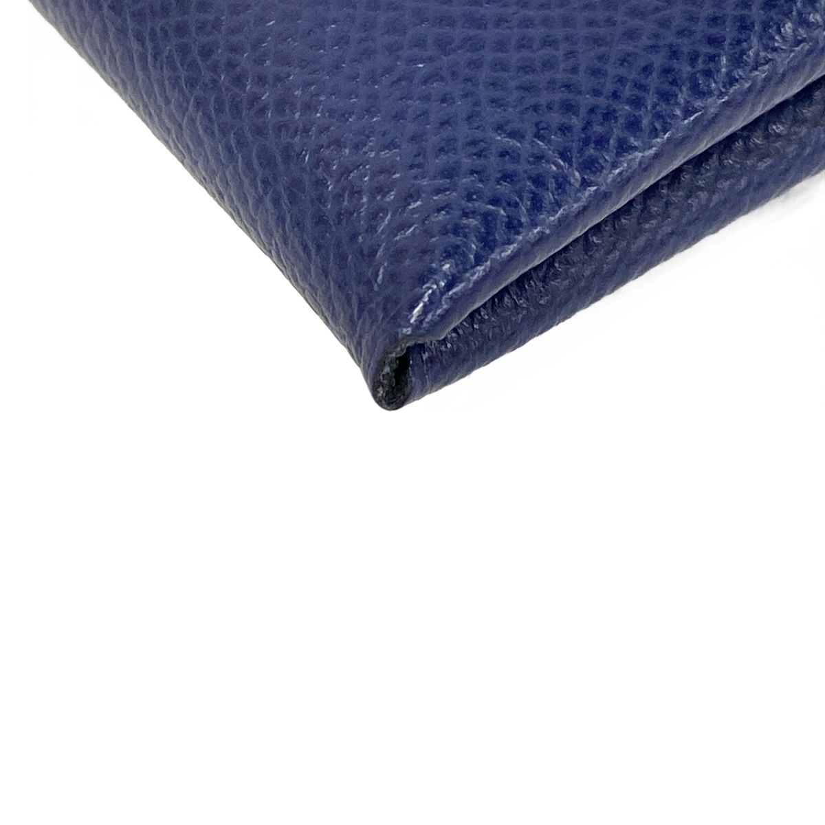 Hermes Coin Case Calvi Duo Verso Blue Saffiano Vert Angre 2023.01 — view 9