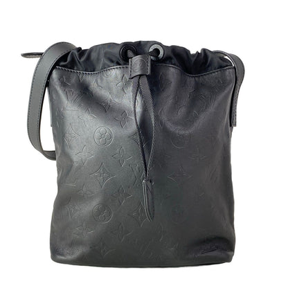 Louis Vuitton Shoulder Bag Monogram Shadow Nano Leather