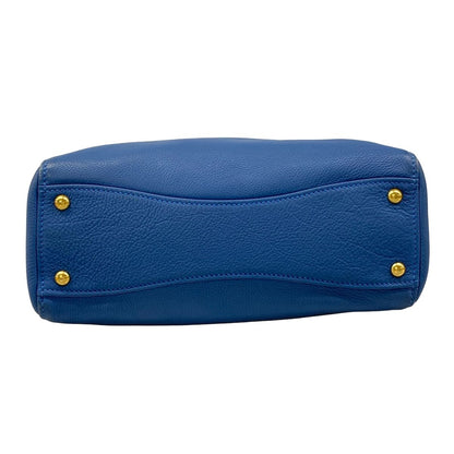 Miu Miu Handbag Blue Gold Leather — view 5