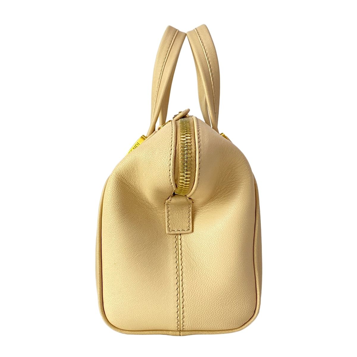 Fendi Handbag Chameleon Mini Beige Light Brown Leather — view 2