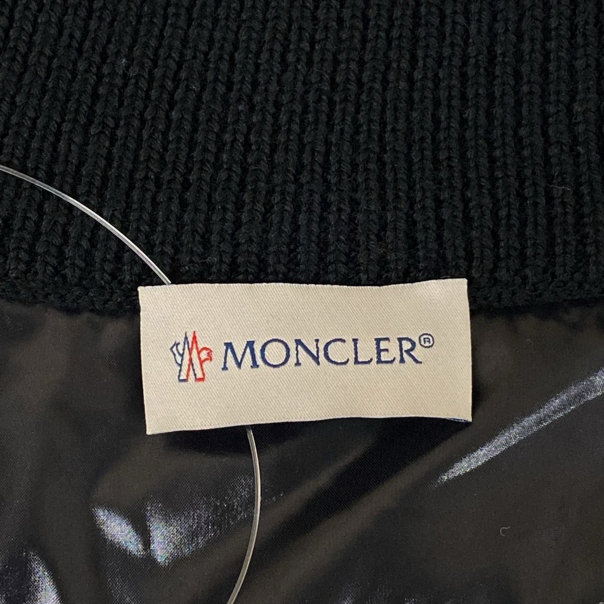Moncler Jacket M Cardigan Tricot Black Long Sleeve Knit Different — view 3