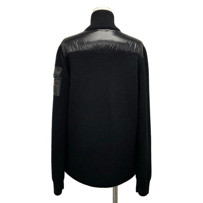Moncler Jacket M Cardigan Tricot Black Long Sleeve Knit Different — view 2