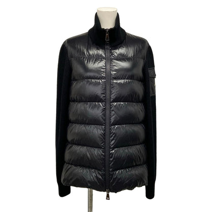 Moncler Jacket M Cardigan Tricot Black Long Sleeve Knit Different