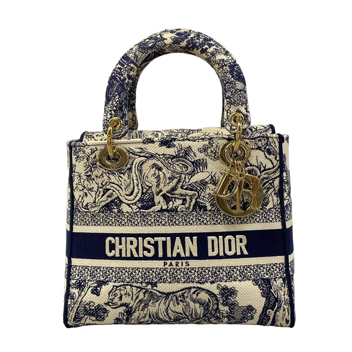 Dior Handbag Light Bag White Navy