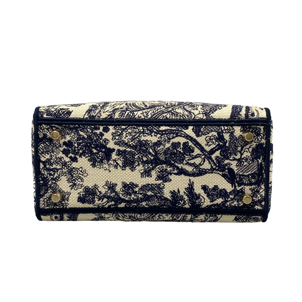 Dior Handbag Light Bag White Navy — view 5