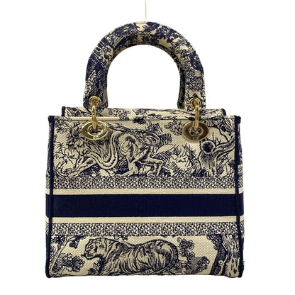 Dior Handbag Light Bag White Navy — view 3