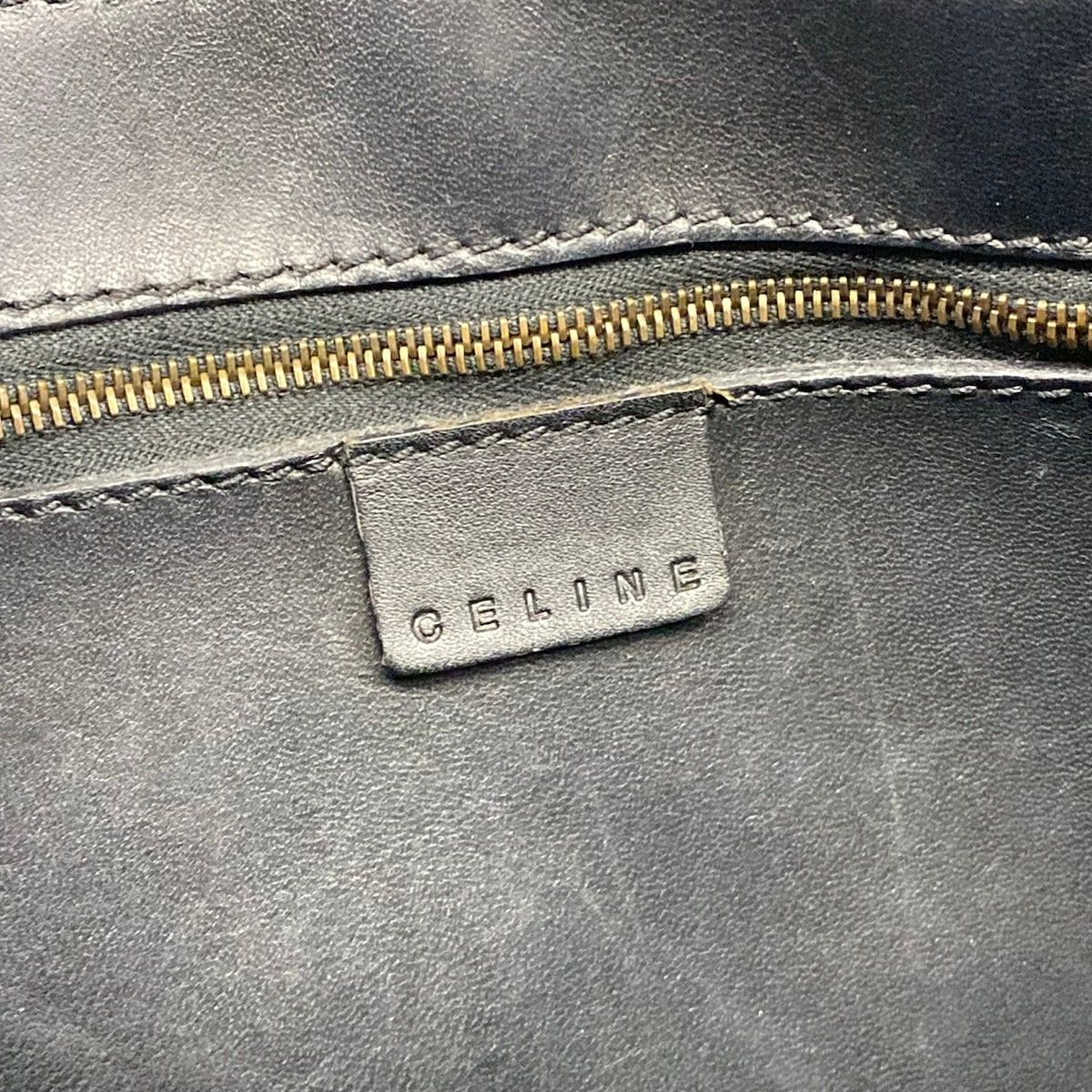 Celine Tote Black Studded Leather — view 8