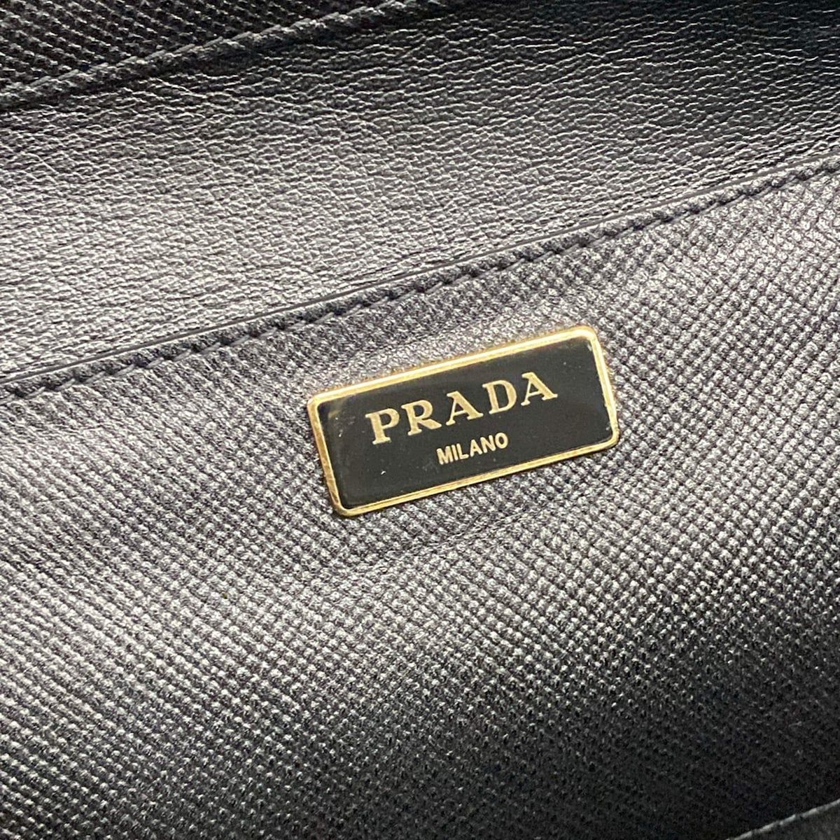 Prada Handbag Black Leather — view 9