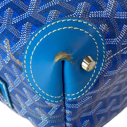 Goyard Handbag Boeing 30 Blue White Brown Mini Boston Leather — view 6