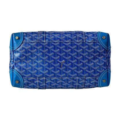 Goyard Handbag Boeing 30 Blue White Brown Mini Boston Leather — view 5