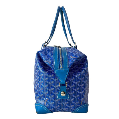 Goyard Handbag Boeing 30 Blue White Brown Mini Boston Leather — view 4