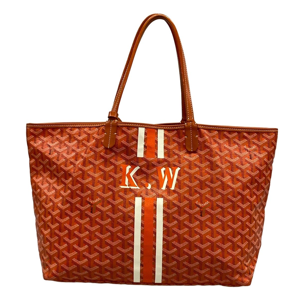 Goyard Tote Saint Louis PM Orange Markage Leather