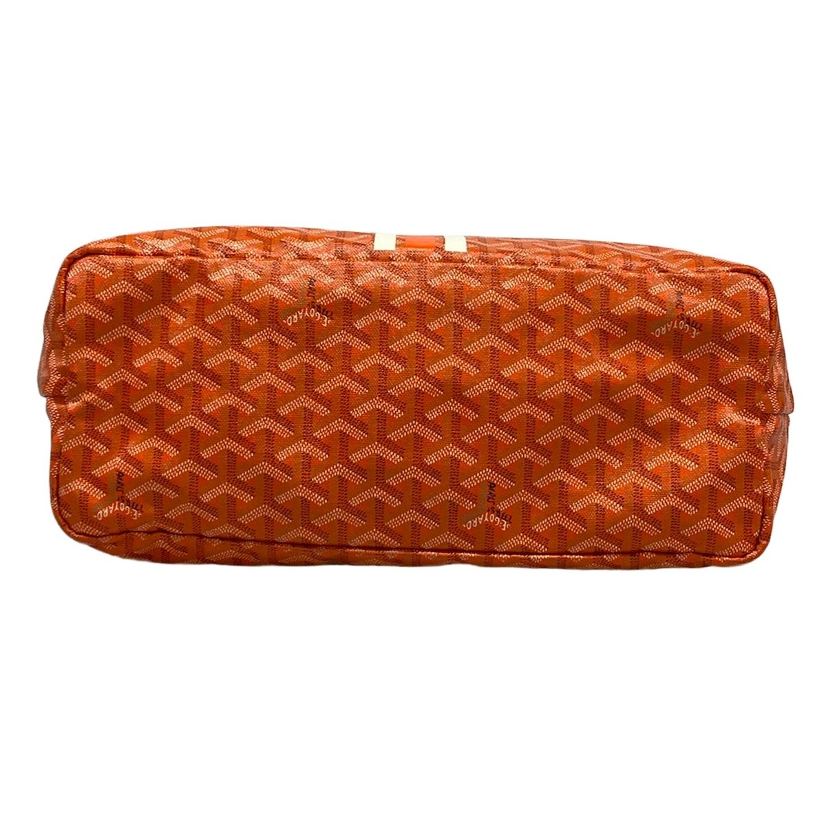 Goyard Tote Saint Louis PM Orange Markage Leather — view 5
