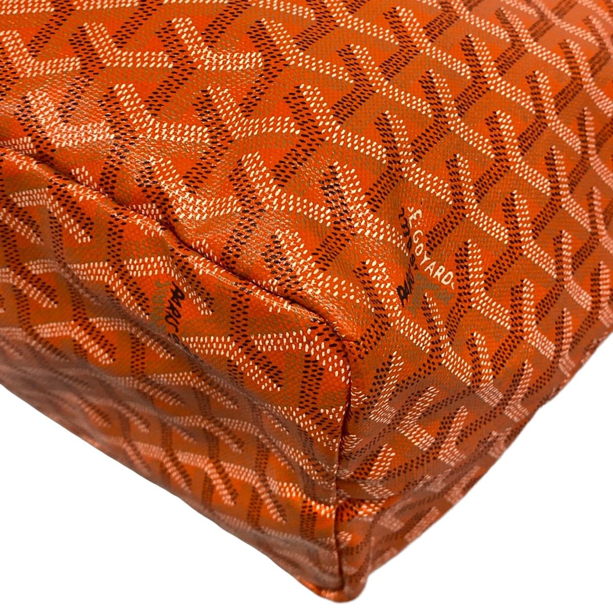 Goyard Tote Saint Louis PM Orange Markage Leather — view 6