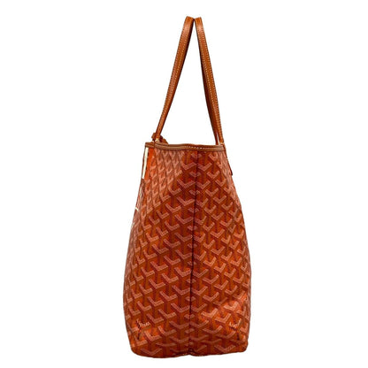Goyard Tote Saint Louis PM Orange Markage Leather — view 4
