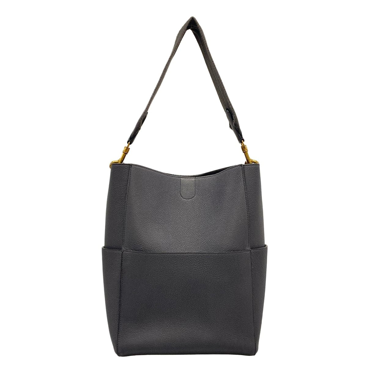 Celine Shoulder Bag Sangles Dark Gray Strap Removable — view 3