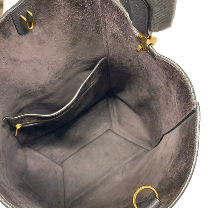 Celine Shoulder Bag Sangles Dark Gray Strap Removable — view 7