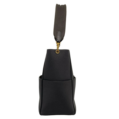 Celine Shoulder Bag Sangles Dark Gray Strap Removable — view 4