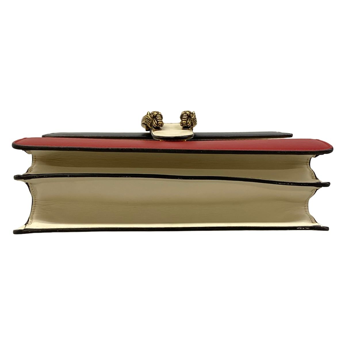 Gucci Handbag Dionysus White Dark Navy Red Leather — view 5