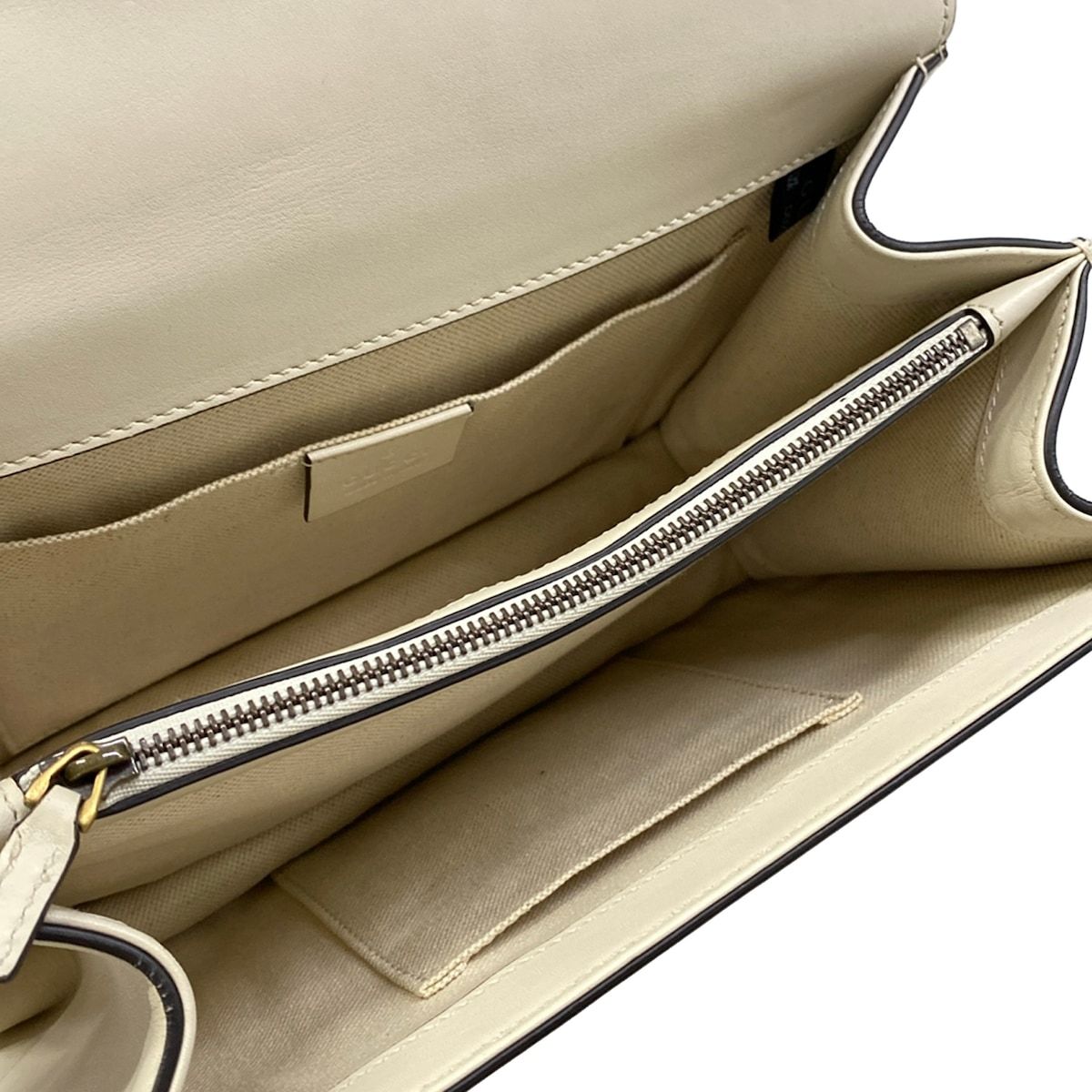 Gucci Handbag Dionysus White Dark Navy Red Leather — view 7