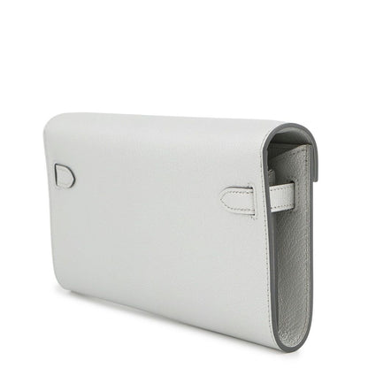 Hermes Kelly Wallet Long Tougo Arjan Silver Chevresham Kira — view 2