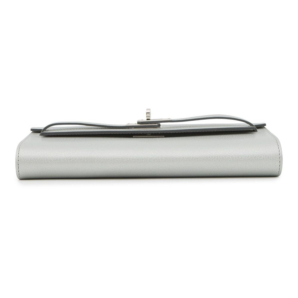 Hermes Kelly Wallet Long Tougo Arjan Silver Chevresham Kira — view 3
