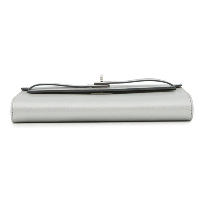 Hermes Kelly Wallet Long Tougo Arjan Silver Chevresham Kira — view 3