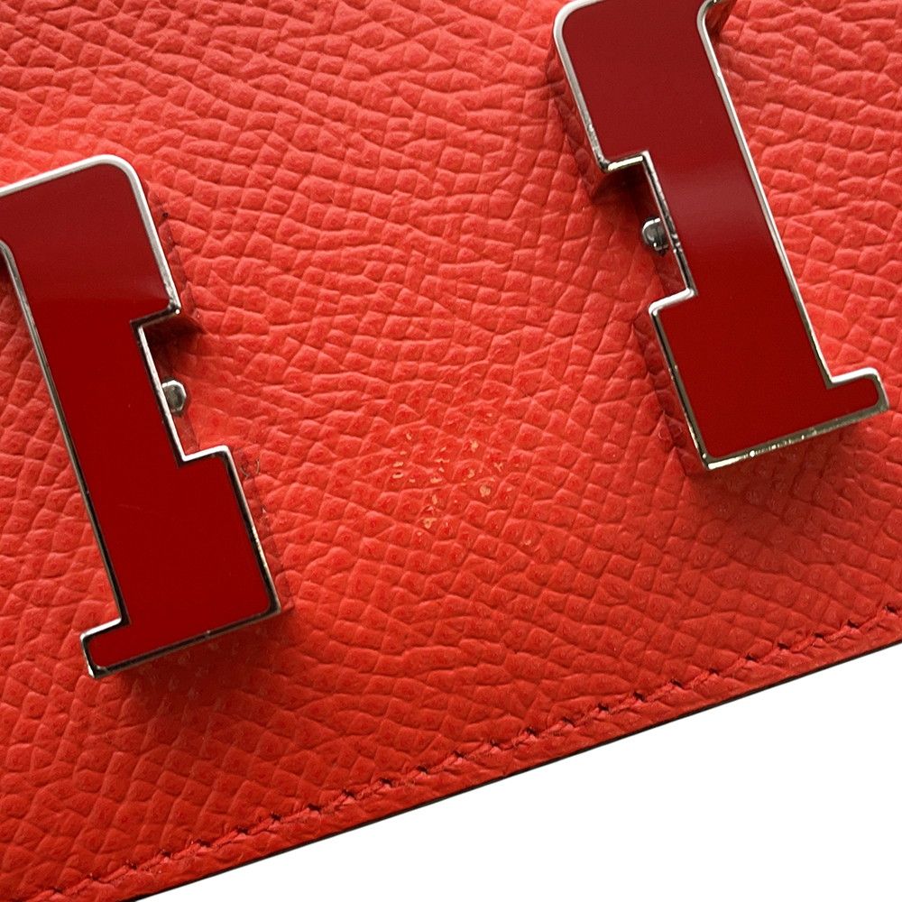 Hermes Wallet Constance Slim Capucines Silver Epsom — view 8