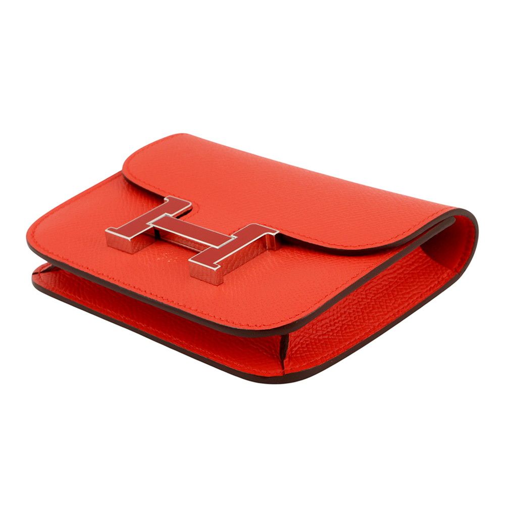 Hermes Wallet Constance Slim Capucines Silver Epsom — view 2