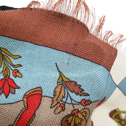 Hermes Scarf Carre 90 Dazzling India Fantaisies Indiennes Cashmere Silk Limited — view 2