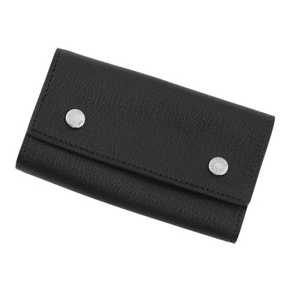 Hermes Quadruple Strand Key Case Etuis Cles 4 Black Silver Vauchamonix