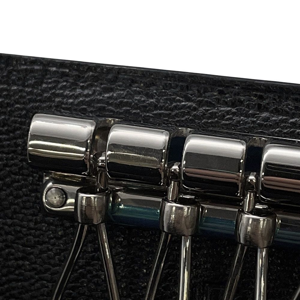 Hermes Quadruple Strand Key Case Etuis Cles 4 Black Silver Vauchamonix — view 9