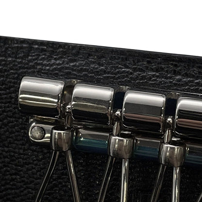 Hermes Quadruple Strand Key Case Etuis Cles 4 Black Silver Vauchamonix — view 9
