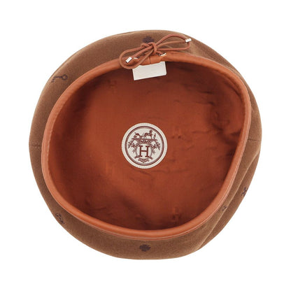 Hermes Beret Saint Honore Charm Embroidery Cashmere 58 — view 5