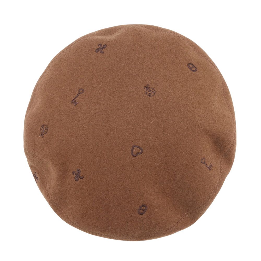 Hermes Beret Saint Honore Charm Embroidery Cashmere 58 — view 4