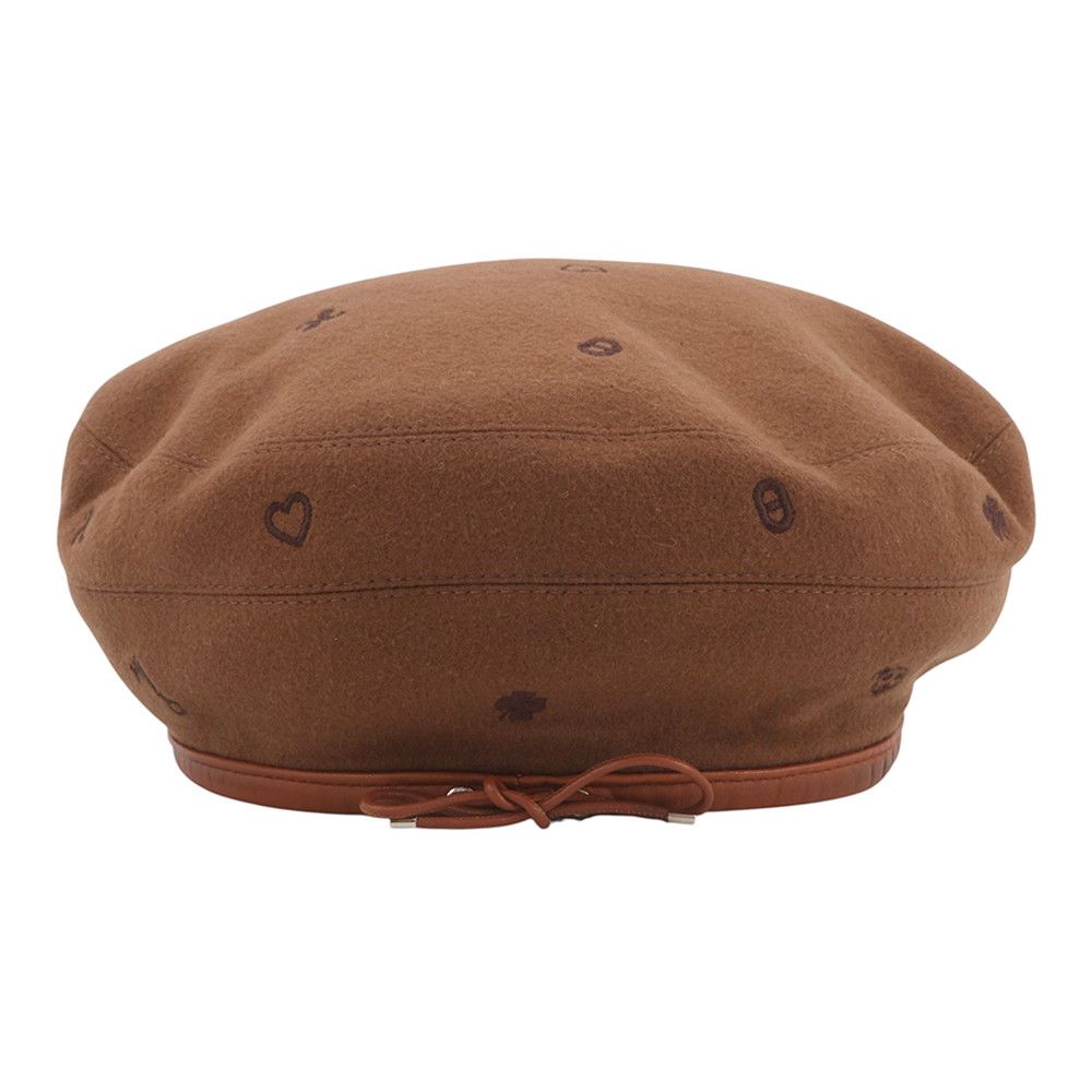 Hermes Beret Saint Honore Charm Embroidery Cashmere 58 — view 3