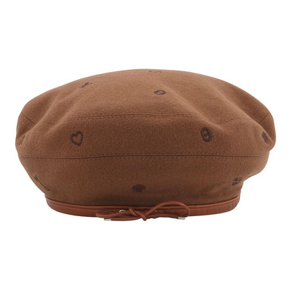 Hermes Beret Saint Honore Charm Embroidery Cashmere 58 — view 3