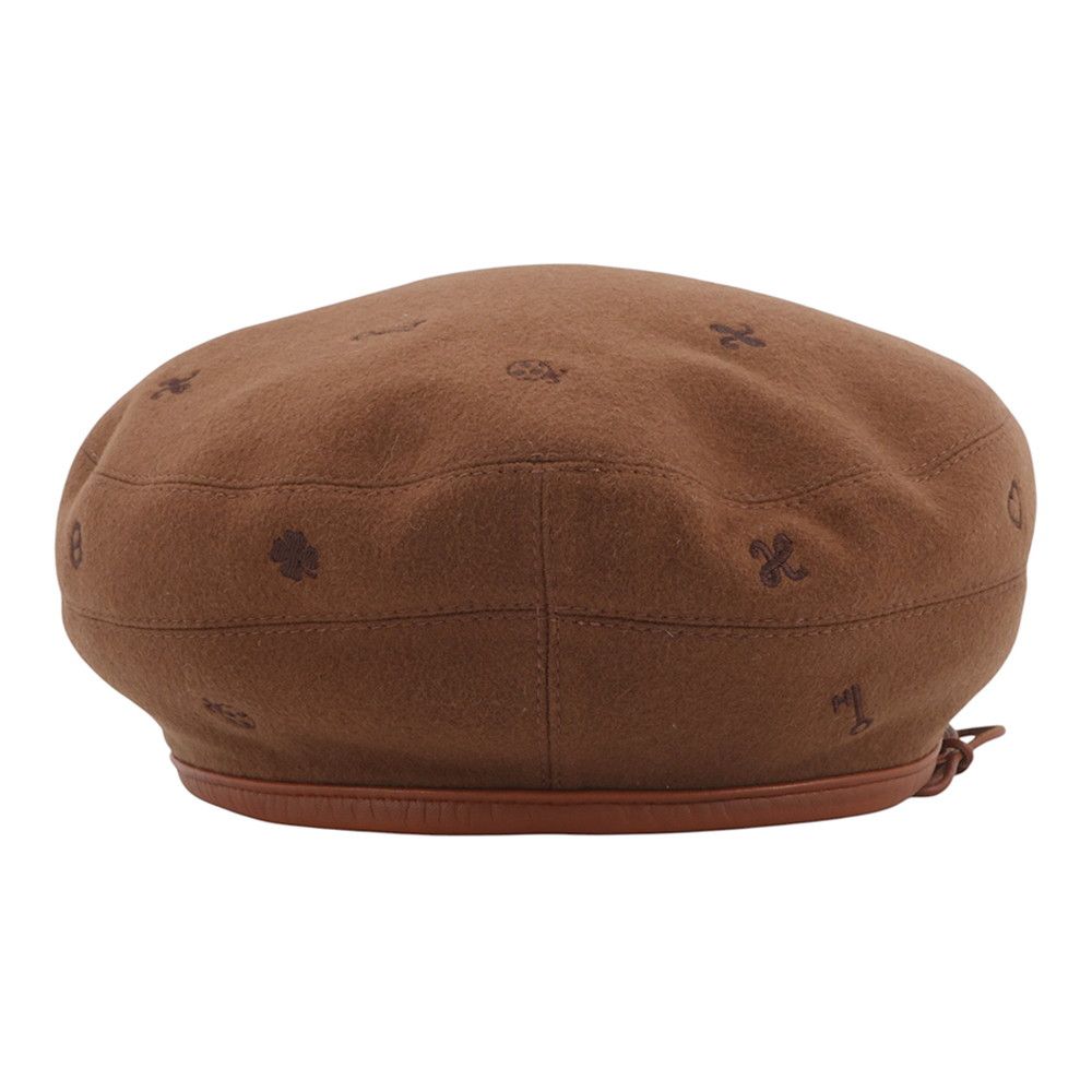 Hermes Beret Saint Honore Charm Embroidery Cashmere 58 — view 2