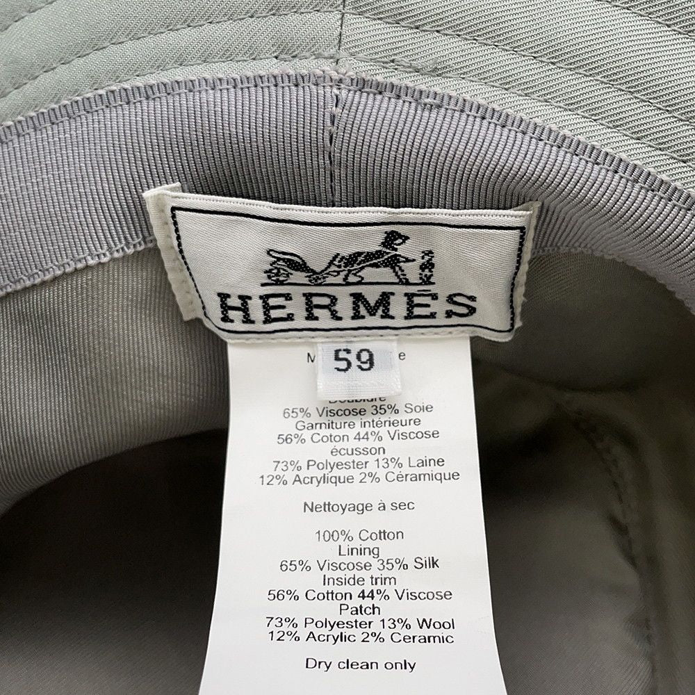 Hermes Hat Harper Series Cotton 59 Hat Bucket — view 8