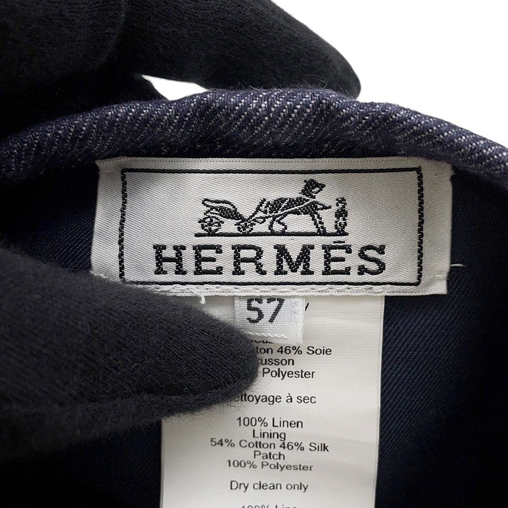 Hermes Beret Gabriel Series Clou de Sel Linen 57 — view 9