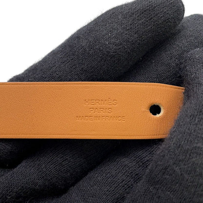 Hermes Bracelet Black Red Silver Leather T4 — view 9