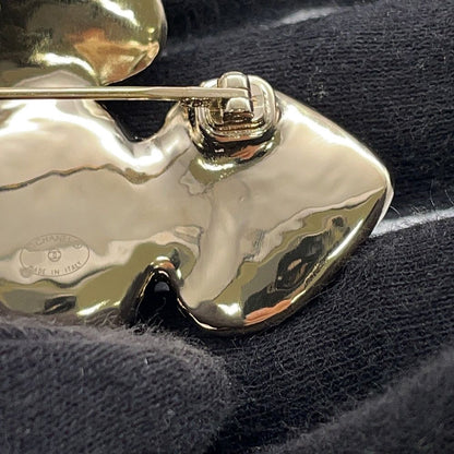 Chanel Brooch CC Logo Heart Faux Pearl 22 — view 6
