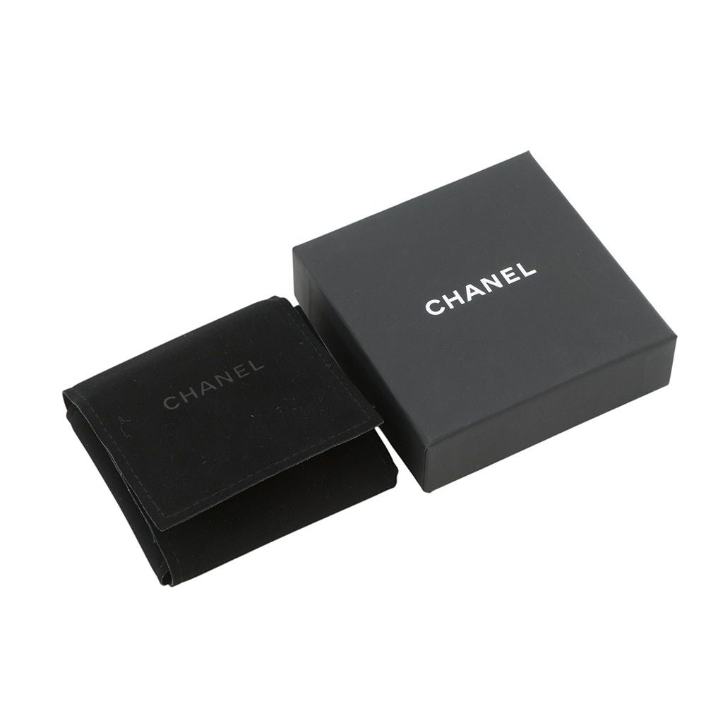 Chanel Brooch CC Logo Flower Rhinestone Faux Pearl Black — view 8