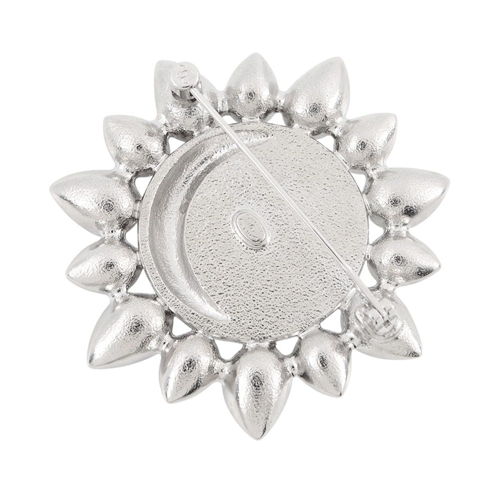 Chanel Brooch CC Logo Sun Rhinestone — view 3