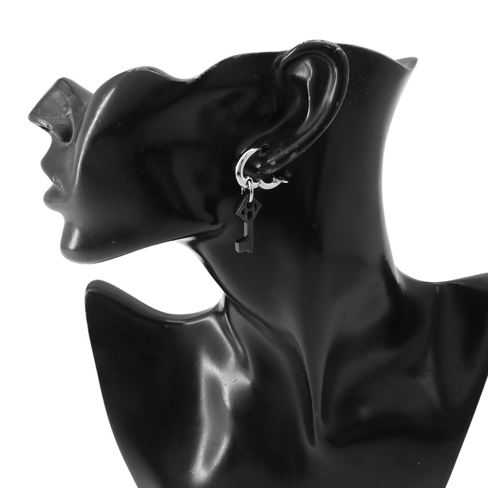 Hermes Earrings Cle Sing Buffalo Horn Single — view 4