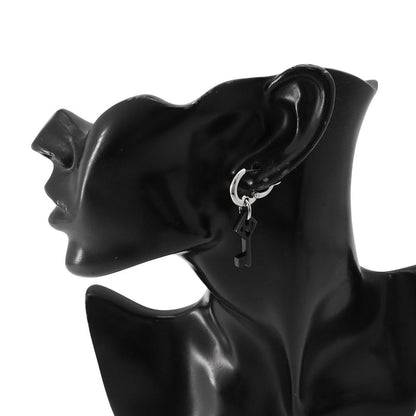 Hermes Earrings Cle Sing Buffalo Horn Single — view 4