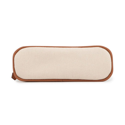 Hermes Pouch Bolide Mini Beige Silver Canvas Case — view 3