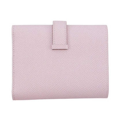 Hermes Trifold Wallet Bearn Combination Mauvepere Silver Epsom — view 3