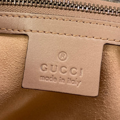 Gucci Shoulder Bag GG Marmont Quilted Small Bag Pink Beige Leather — view 9