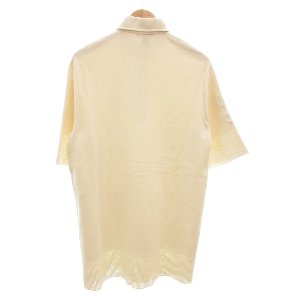 Louis Vuitton Polo Shirt Top Embossed Logo Cutout S Off White — view 2